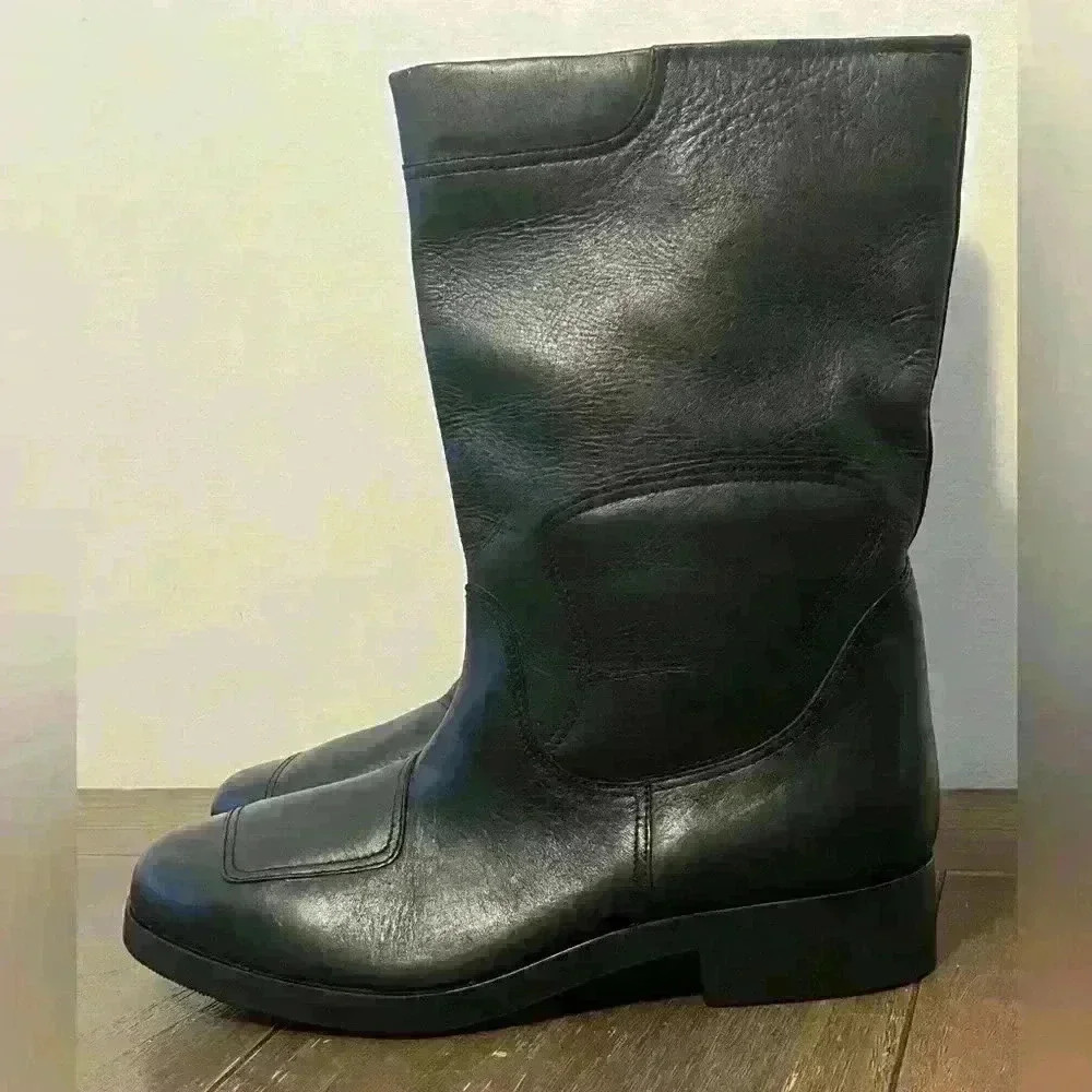 Vintage Arusa Motorcycle Boots 70’s New Mens size 8.5 - Picture 1 of 12